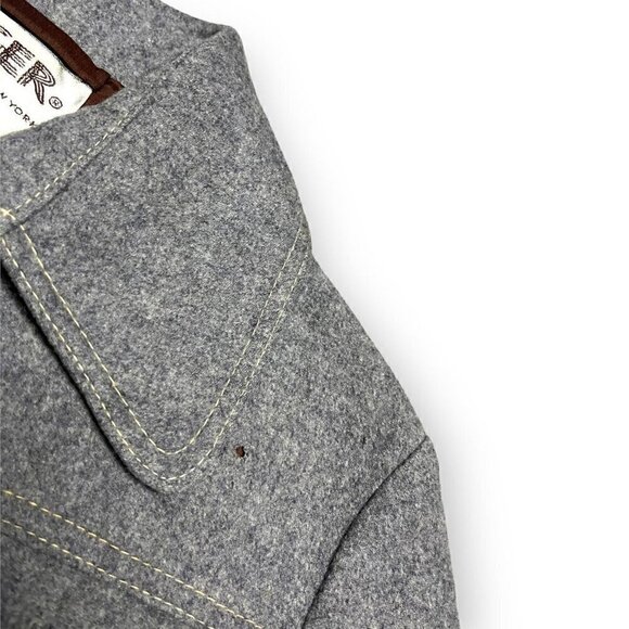 Jaeger London Vintage 90s WOOL Luxury Designer Pea Coat Jacket - Small - Picture 4 of 5